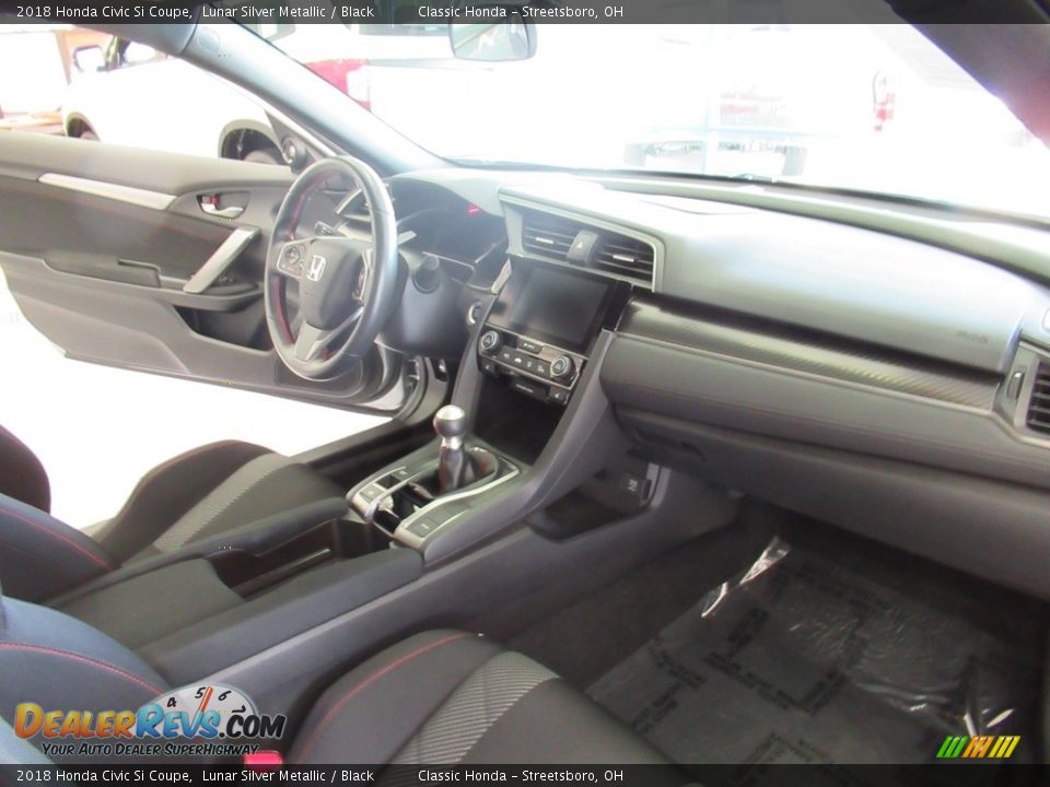 2018 Honda Civic Si Coupe Lunar Silver Metallic / Black Photo #19
