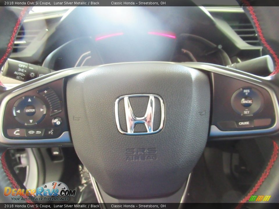 2018 Honda Civic Si Coupe Lunar Silver Metallic / Black Photo #22