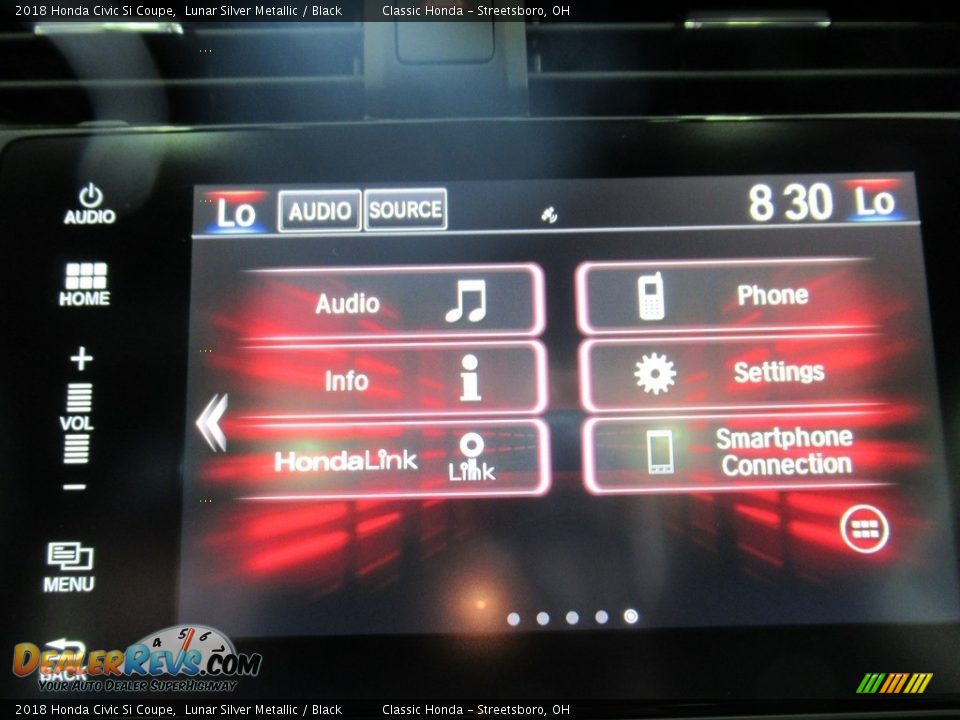 2018 Honda Civic Si Coupe Lunar Silver Metallic / Black Photo #25