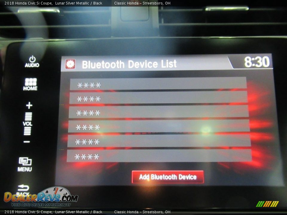 2018 Honda Civic Si Coupe Lunar Silver Metallic / Black Photo #27