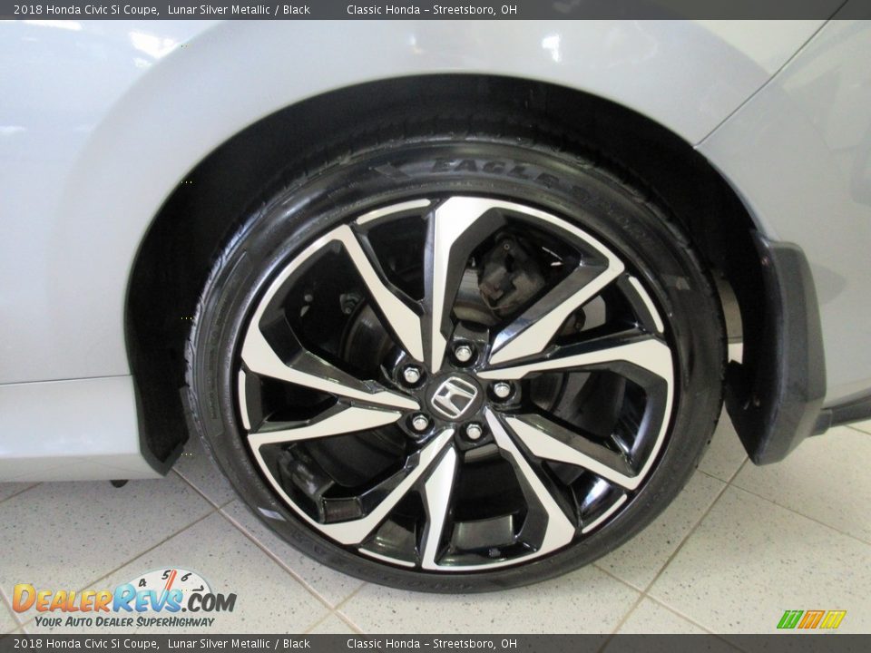 2018 Honda Civic Si Coupe Lunar Silver Metallic / Black Photo #35