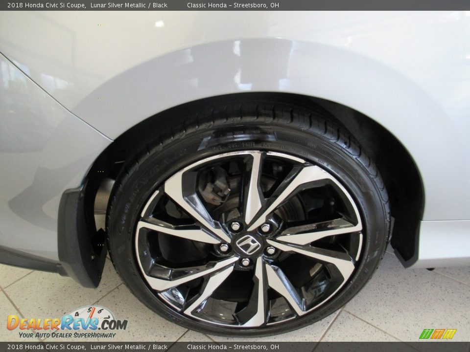2018 Honda Civic Si Coupe Lunar Silver Metallic / Black Photo #36