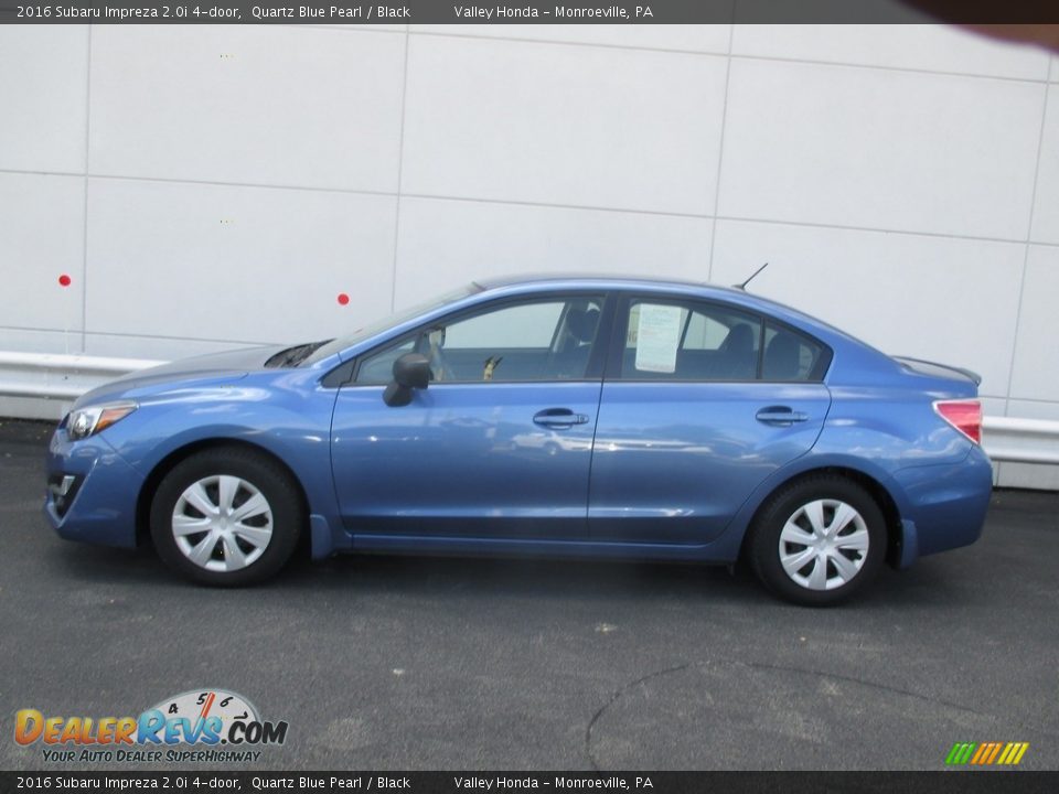 2016 Subaru Impreza 2.0i 4-door Quartz Blue Pearl / Black Photo #2