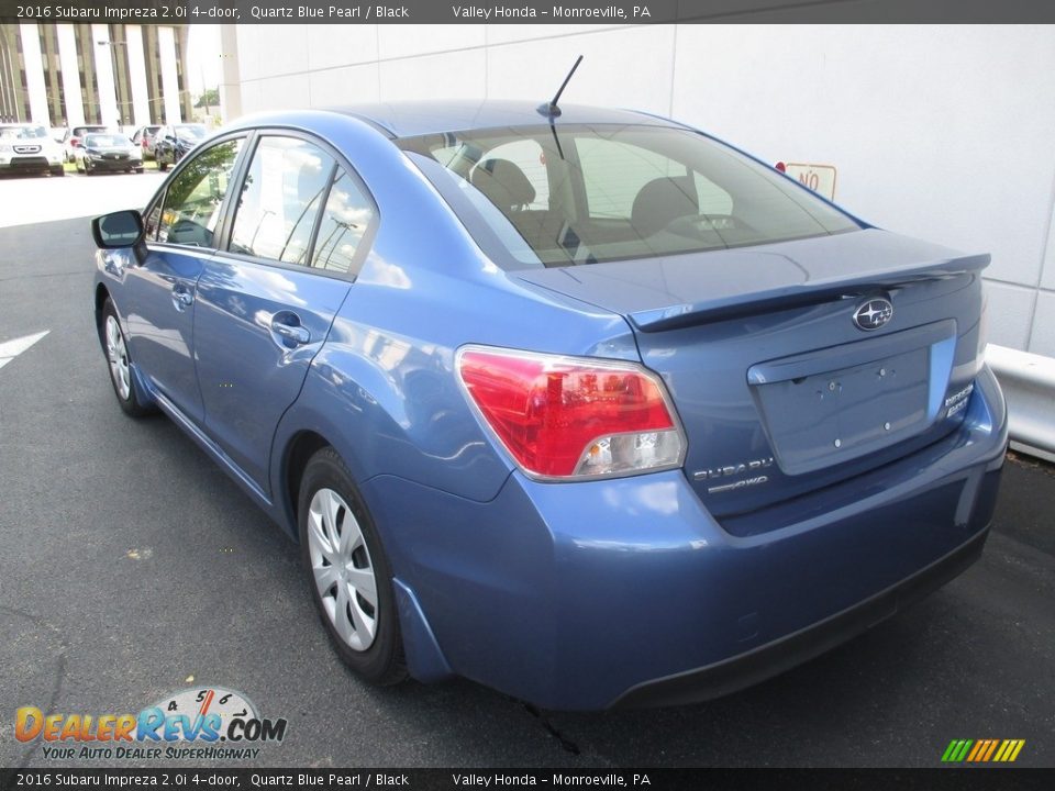 2016 Subaru Impreza 2.0i 4-door Quartz Blue Pearl / Black Photo #3