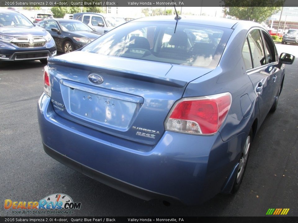 2016 Subaru Impreza 2.0i 4-door Quartz Blue Pearl / Black Photo #6
