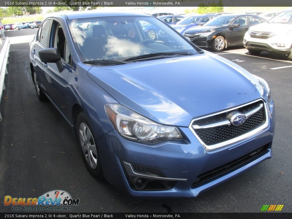 2016 Subaru Impreza 2.0i 4-door Quartz Blue Pearl / Black Photo #8