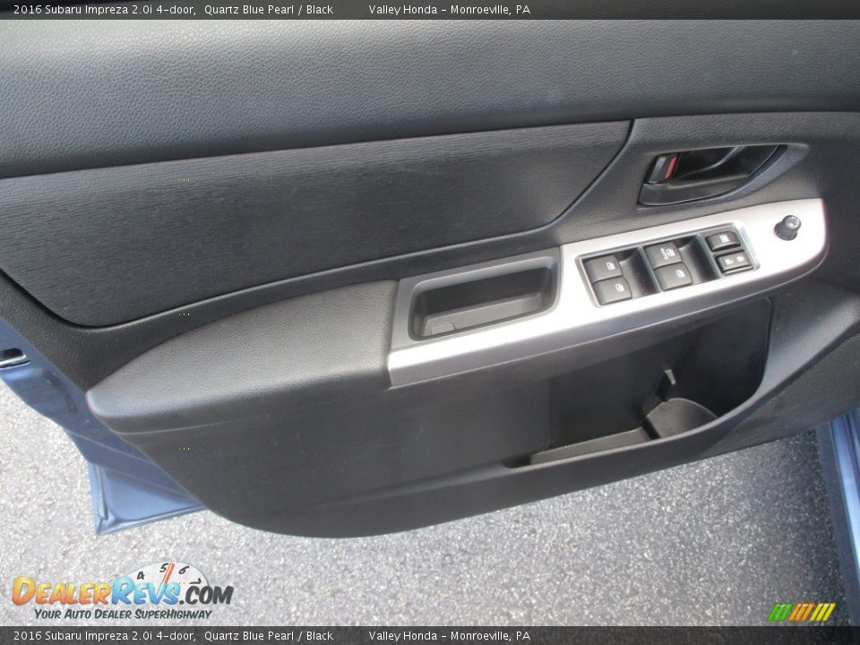 2016 Subaru Impreza 2.0i 4-door Quartz Blue Pearl / Black Photo #11