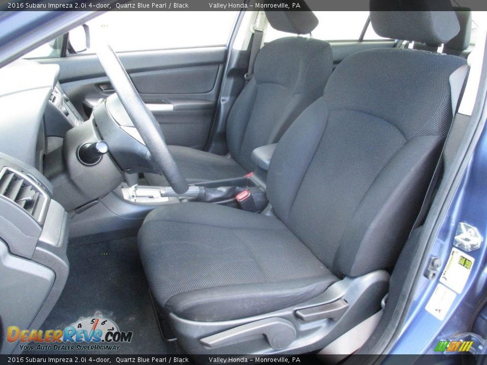 2016 Subaru Impreza 2.0i 4-door Quartz Blue Pearl / Black Photo #12