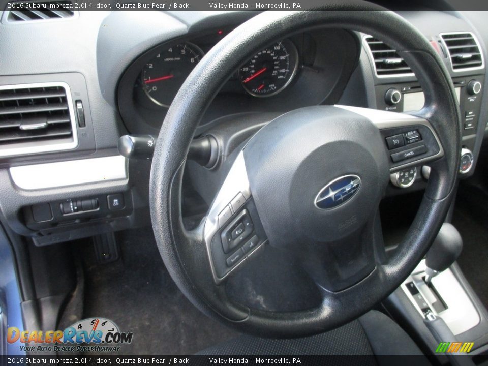 2016 Subaru Impreza 2.0i 4-door Quartz Blue Pearl / Black Photo #14