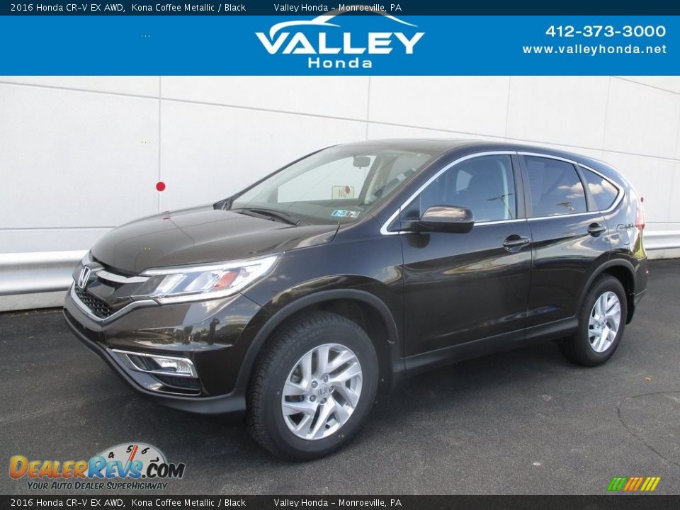 2016 Honda CR-V EX AWD Kona Coffee Metallic / Black Photo #1