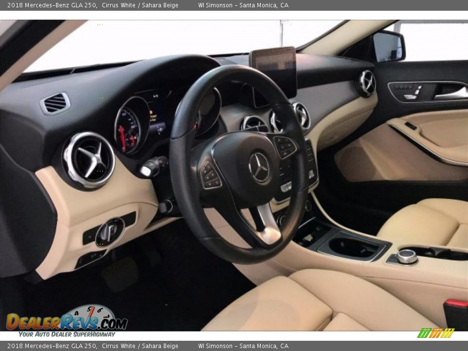 2018 Mercedes-Benz GLA 250 Cirrus White / Sahara Beige Photo #22