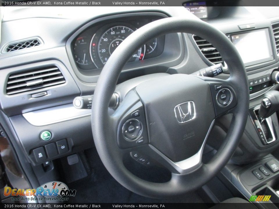 2016 Honda CR-V EX AWD Kona Coffee Metallic / Black Photo #14
