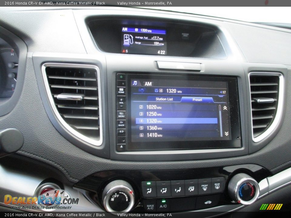 2016 Honda CR-V EX AWD Kona Coffee Metallic / Black Photo #15