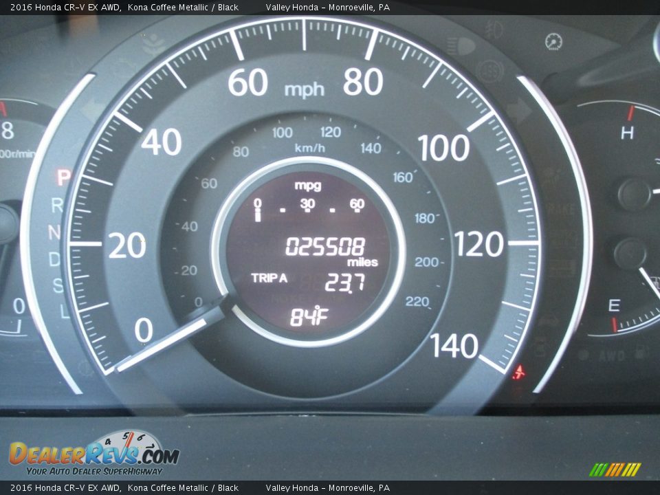 2016 Honda CR-V EX AWD Kona Coffee Metallic / Black Photo #21