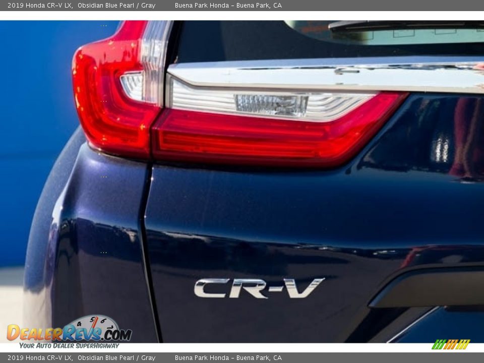 2019 Honda CR-V LX Obsidian Blue Pearl / Gray Photo #7