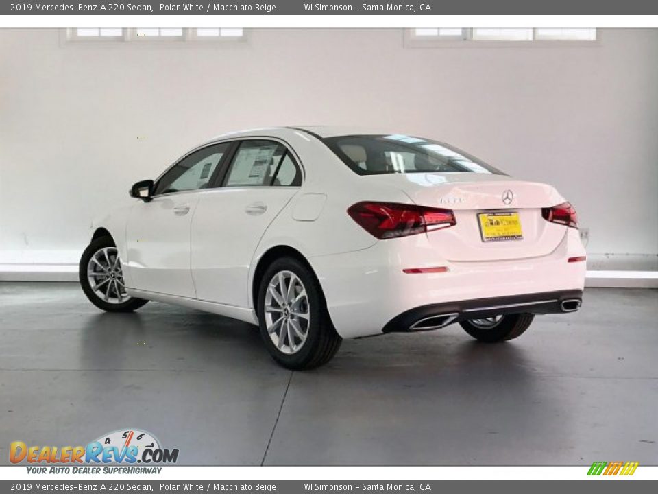 2019 Mercedes-Benz A 220 Sedan Polar White / Macchiato Beige Photo #2
