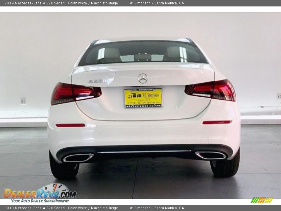 2019 Mercedes-Benz A 220 Sedan Polar White / Macchiato Beige Photo #3