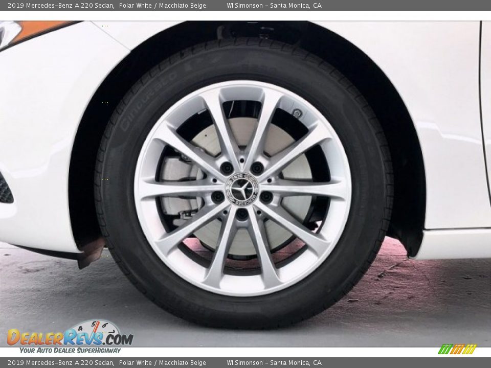 2019 Mercedes-Benz A 220 Sedan Polar White / Macchiato Beige Photo #9