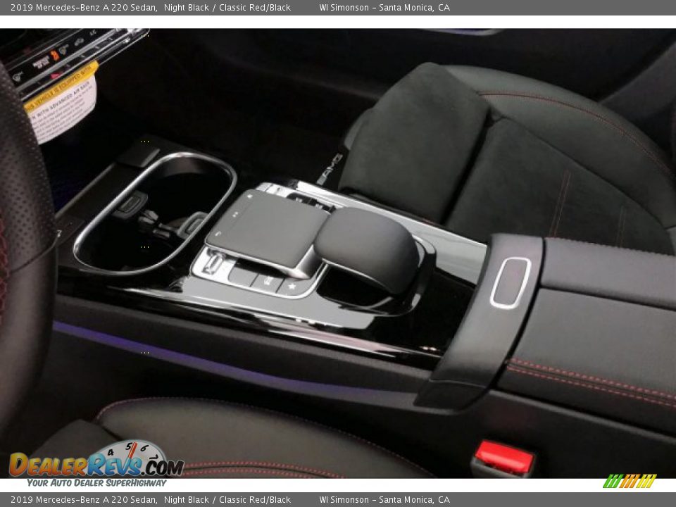2019 Mercedes-Benz A 220 Sedan Night Black / Classic Red/Black Photo #7