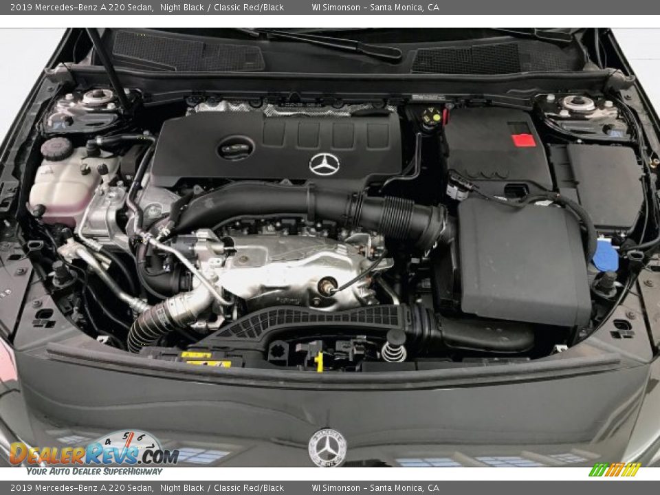 2019 Mercedes-Benz A 220 Sedan Night Black / Classic Red/Black Photo #8