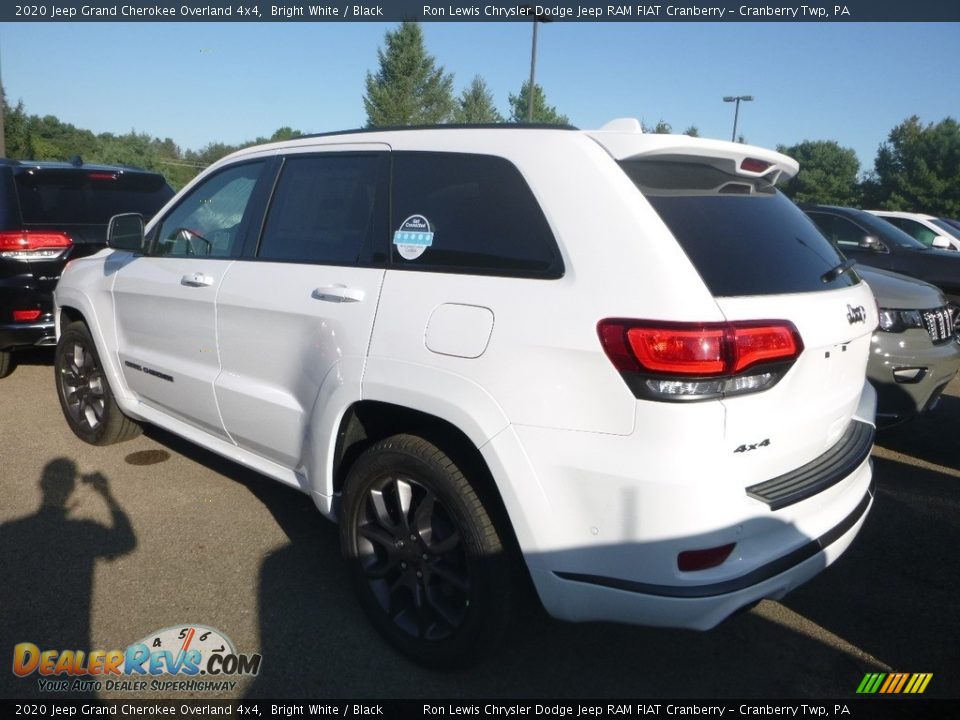 2020 Jeep Grand Cherokee Overland 4x4 Bright White / Black Photo #3