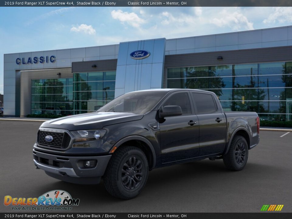 2019 Ford Ranger XLT SuperCrew 4x4 Shadow Black / Ebony Photo #1