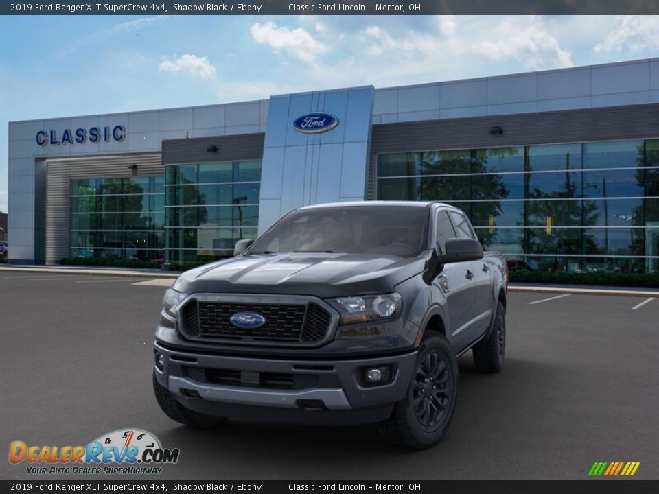 2019 Ford Ranger XLT SuperCrew 4x4 Shadow Black / Ebony Photo #2