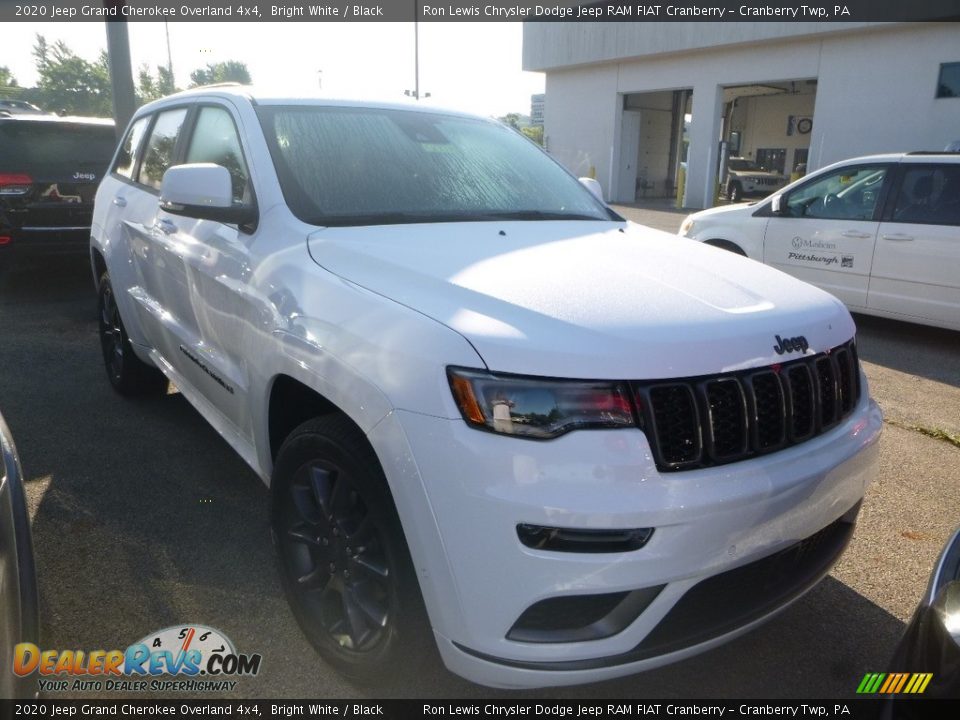 2020 Jeep Grand Cherokee Overland 4x4 Bright White / Black Photo #5