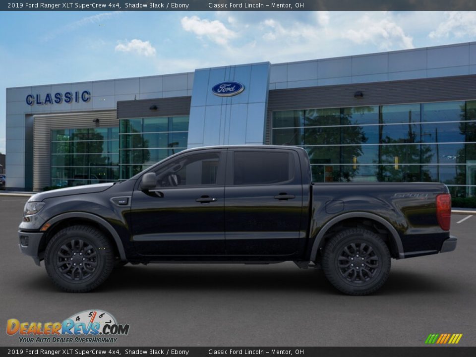 2019 Ford Ranger XLT SuperCrew 4x4 Shadow Black / Ebony Photo #3