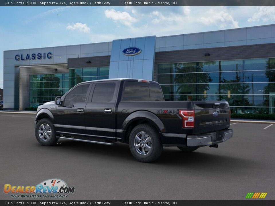 2019 Ford F150 XLT SuperCrew 4x4 Agate Black / Earth Gray Photo #4