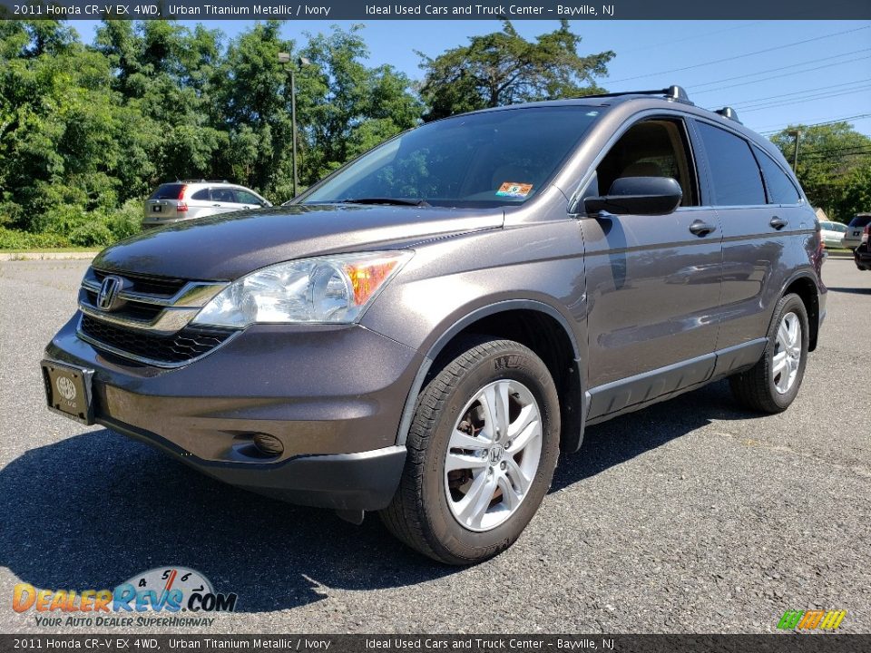 2011 Honda CR-V EX 4WD Urban Titanium Metallic / Ivory Photo #1