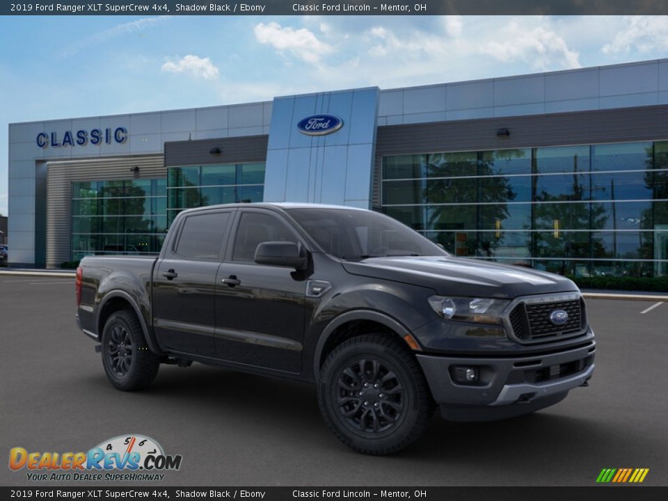 2019 Ford Ranger XLT SuperCrew 4x4 Shadow Black / Ebony Photo #7