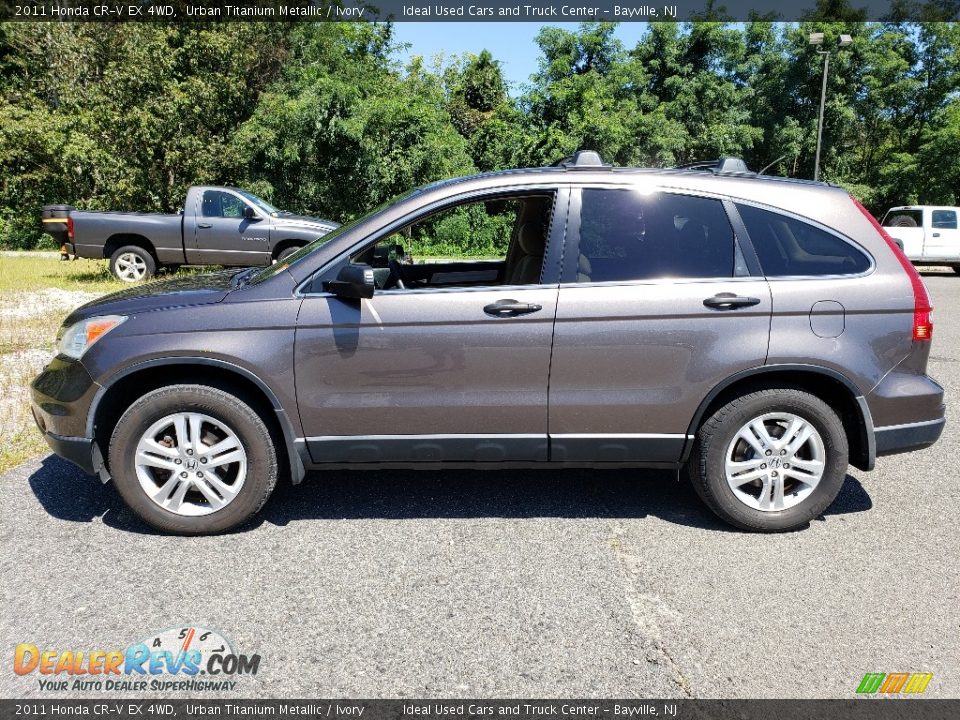 2011 Honda CR-V EX 4WD Urban Titanium Metallic / Ivory Photo #2