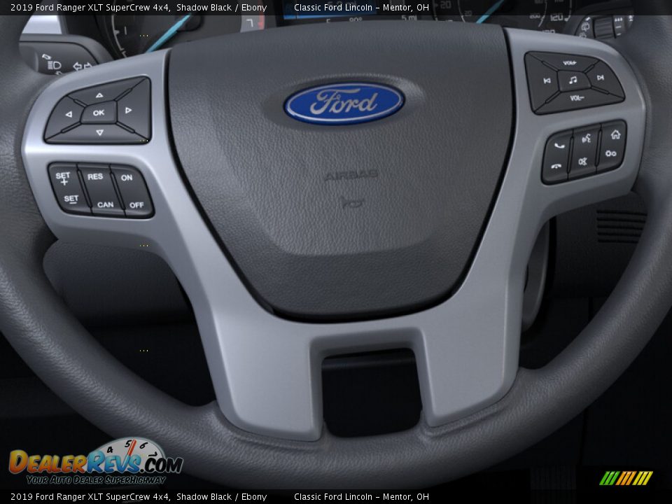2019 Ford Ranger XLT SuperCrew 4x4 Shadow Black / Ebony Photo #12