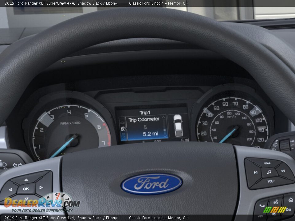 2019 Ford Ranger XLT SuperCrew 4x4 Shadow Black / Ebony Photo #13