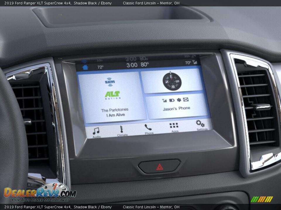 2019 Ford Ranger XLT SuperCrew 4x4 Shadow Black / Ebony Photo #14