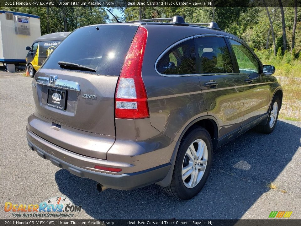 2011 Honda CR-V EX 4WD Urban Titanium Metallic / Ivory Photo #5