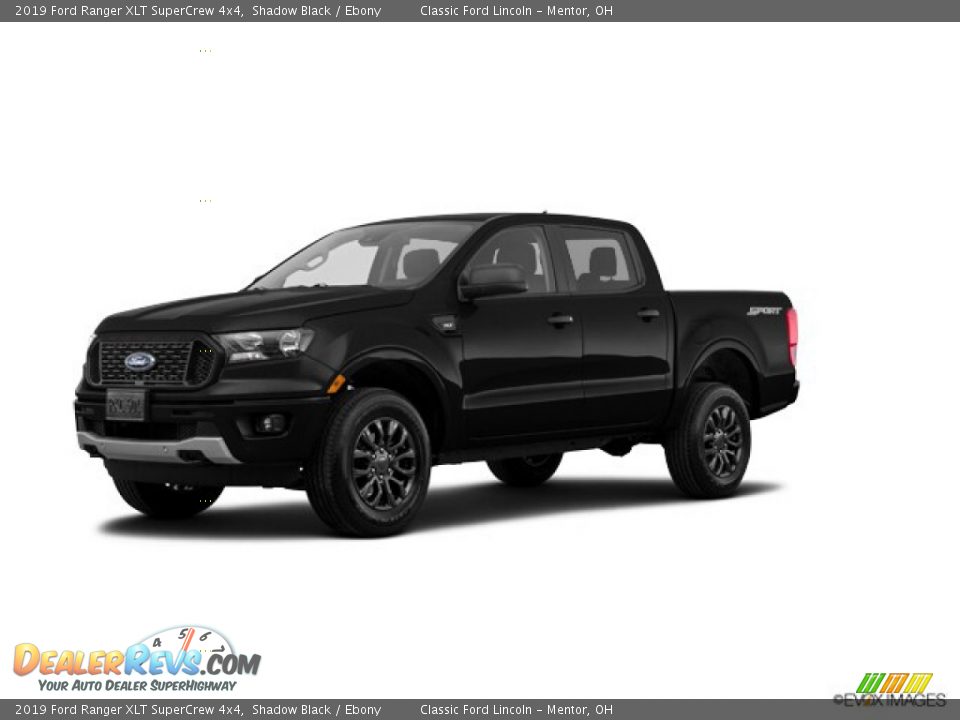 2019 Ford Ranger XLT SuperCrew 4x4 Shadow Black / Ebony Photo #23