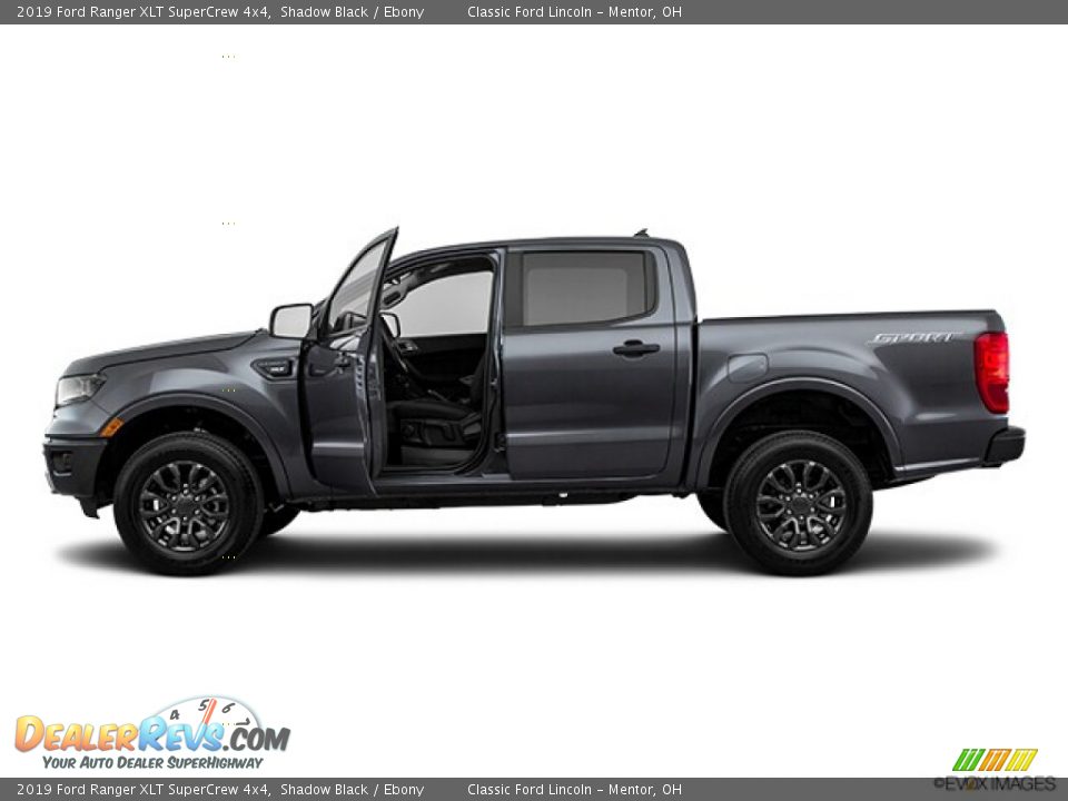 2019 Ford Ranger XLT SuperCrew 4x4 Shadow Black / Ebony Photo #24