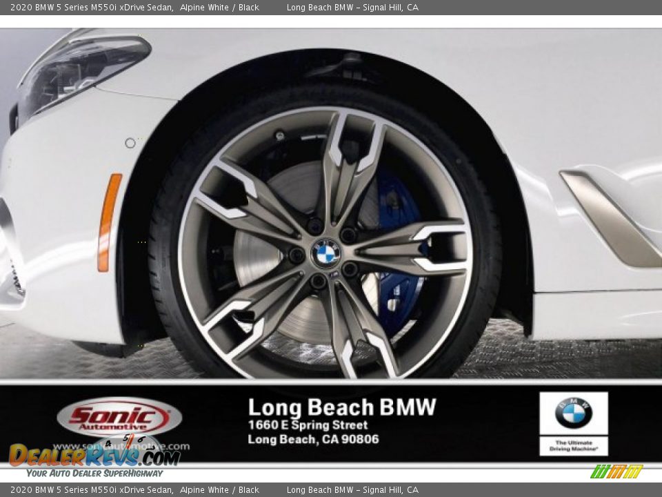 2020 BMW 5 Series M550i xDrive Sedan Alpine White / Black Photo #9