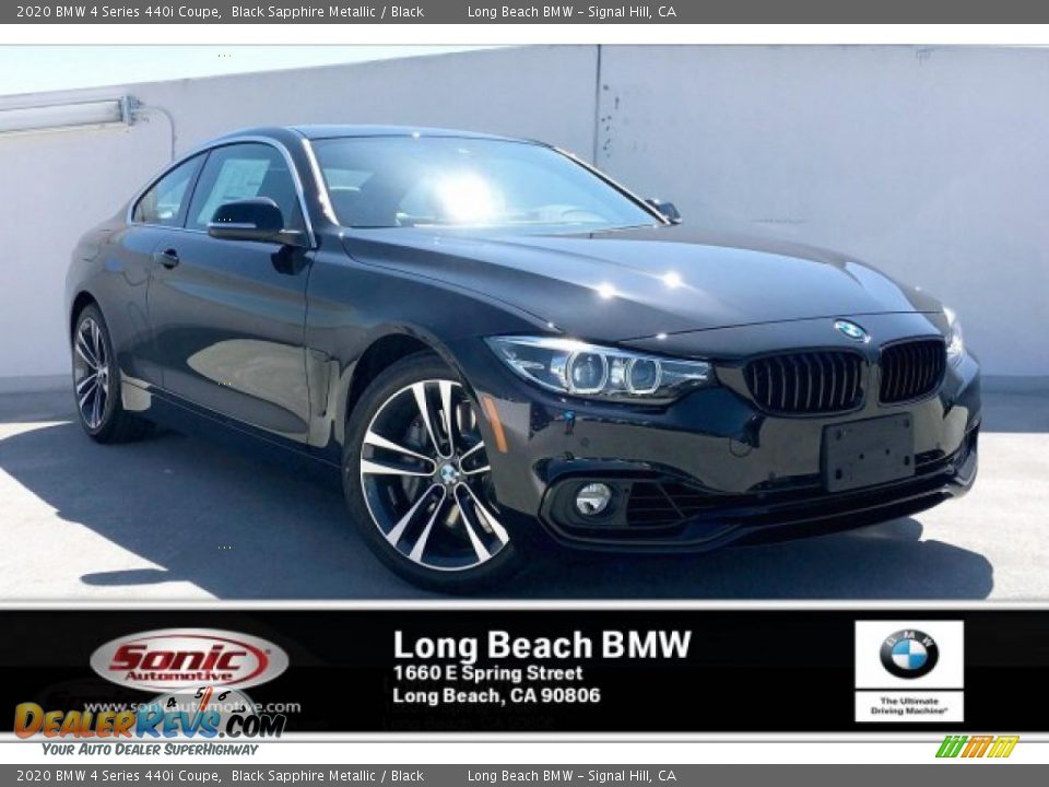 2020 BMW 4 Series 440i Coupe Black Sapphire Metallic / Black Photo #1