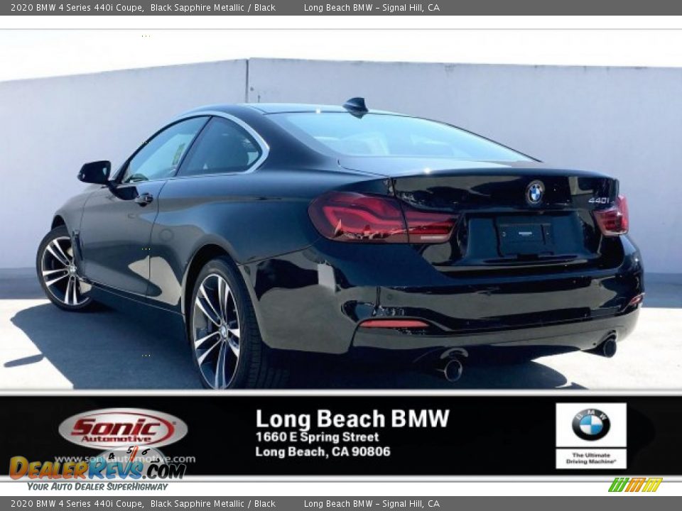 2020 BMW 4 Series 440i Coupe Black Sapphire Metallic / Black Photo #2