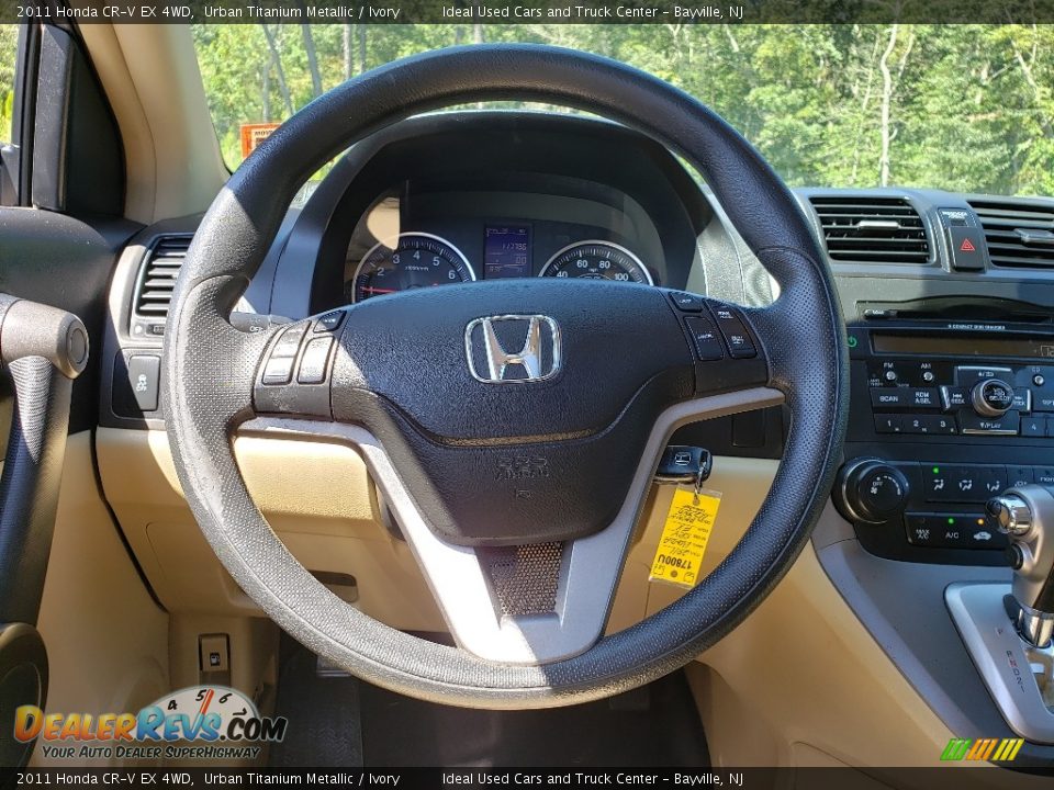 2011 Honda CR-V EX 4WD Urban Titanium Metallic / Ivory Photo #20