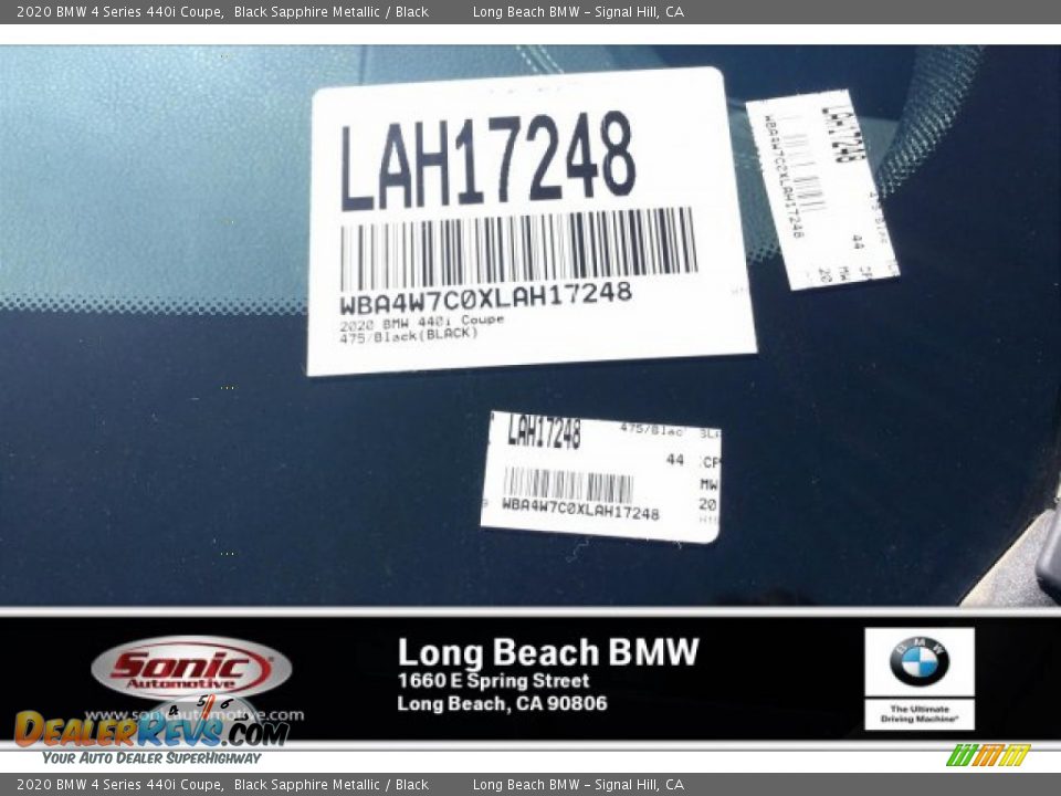 2020 BMW 4 Series 440i Coupe Black Sapphire Metallic / Black Photo #11