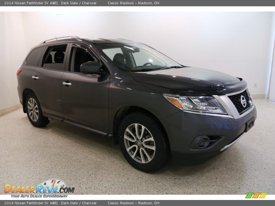 2014 Nissan Pathfinder SV AWD Dark Slate / Charcoal Photo #1