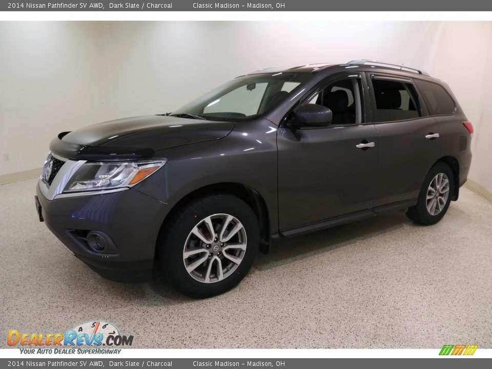 2014 Nissan Pathfinder SV AWD Dark Slate / Charcoal Photo #3