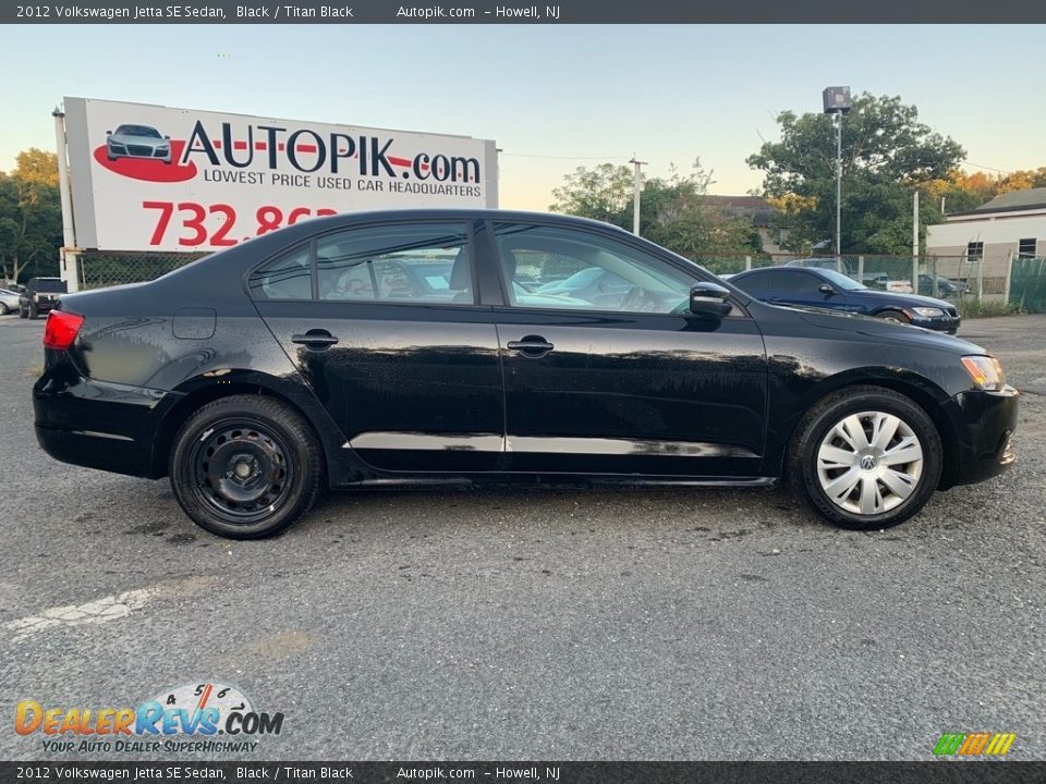 2012 Volkswagen Jetta SE Sedan Black / Titan Black Photo #2