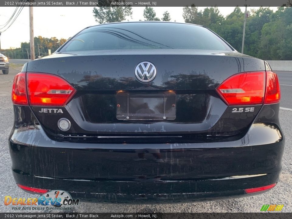 2012 Volkswagen Jetta SE Sedan Black / Titan Black Photo #3