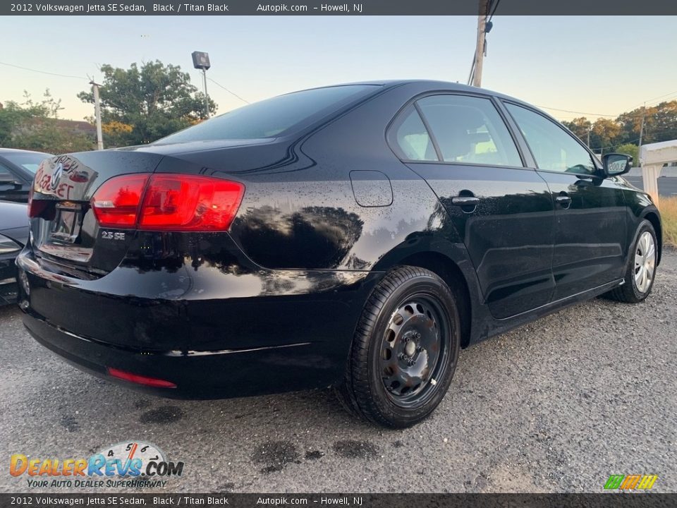 2012 Volkswagen Jetta SE Sedan Black / Titan Black Photo #4