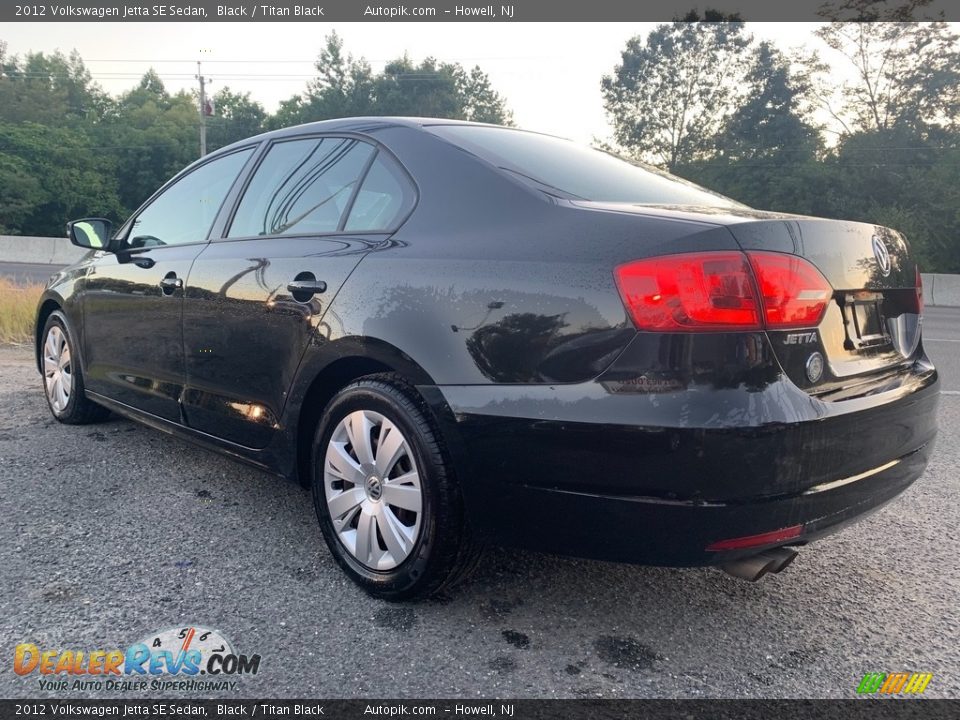 2012 Volkswagen Jetta SE Sedan Black / Titan Black Photo #5